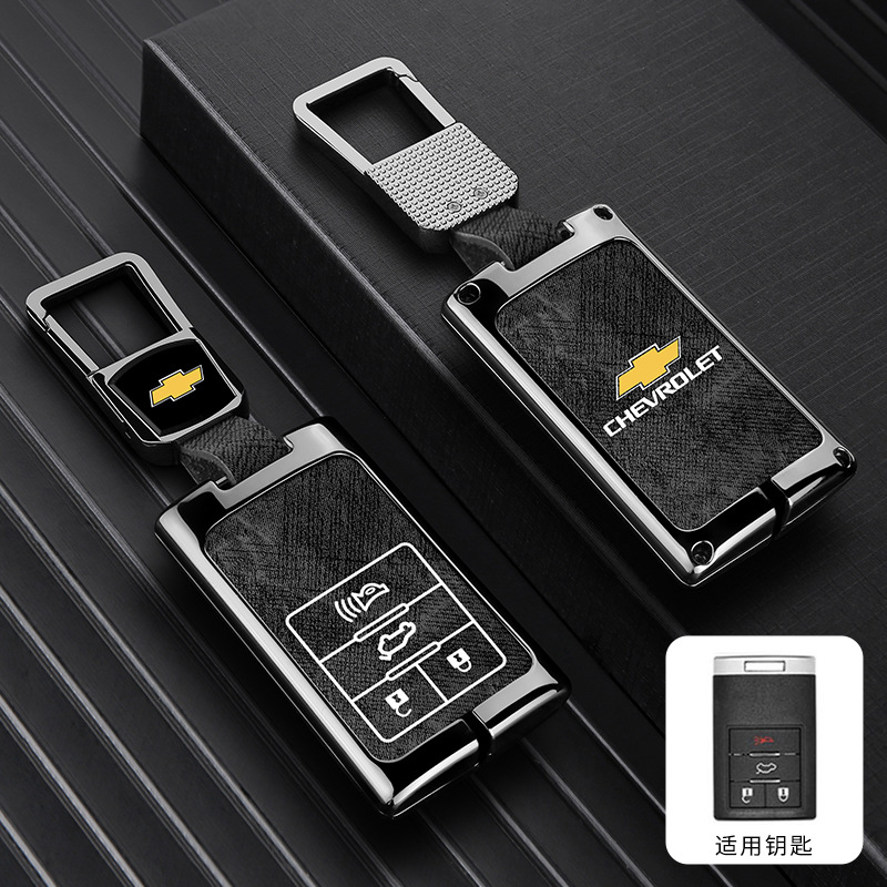 모델 D 4버튼 테일 박스 - 데님 패턴 [건 쉘 블랙 가죽] + 사각 버클