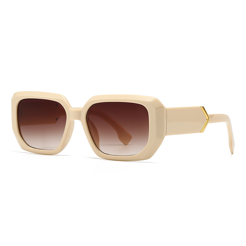 Cross-border Exclusive Square Sunglasses Women's Modern Retro Mirror Legs Jump Shape Decorative Sunglasses Men's 9228_voghion.com