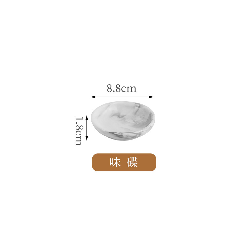 Vajilla de cerámica imitación piedra, juego de platos y cuencos - Mayorista image 6