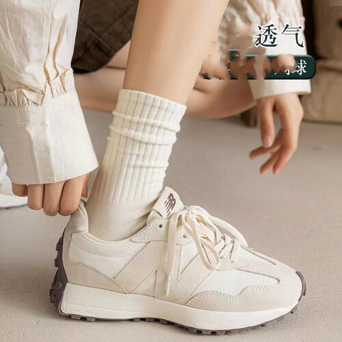 Socks for women, Korean style mid-calf socks, spring and summer solid color cotton socks, Japanese trendy pile socks, autumn and winter stockings, women's socks