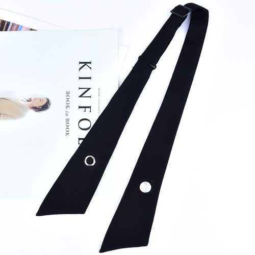 Crossed Cross X Red Wine Color Women Student JK School Uniform Small Lapel Flower Korean Version Lapel Black Bow Tie