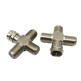 Inch F head adapter F male one three F revolution 3F female F head four-way F Head connector adapter