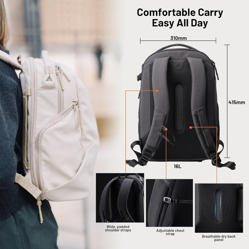 Bolsa de fotografía mochila 22 / 16L bolsa digital de almacenamiento cámara drone adecuado para la fotografía creativa viaje diario