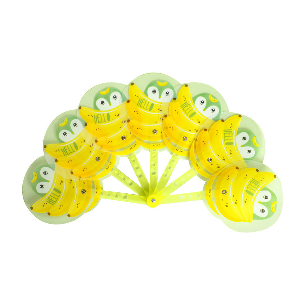 Ventilador plegable de fruta estudiantes portátiles de dibujos animados ventilador de mano verano fresco portátil pequeño ventilador para niños artículos de regalo