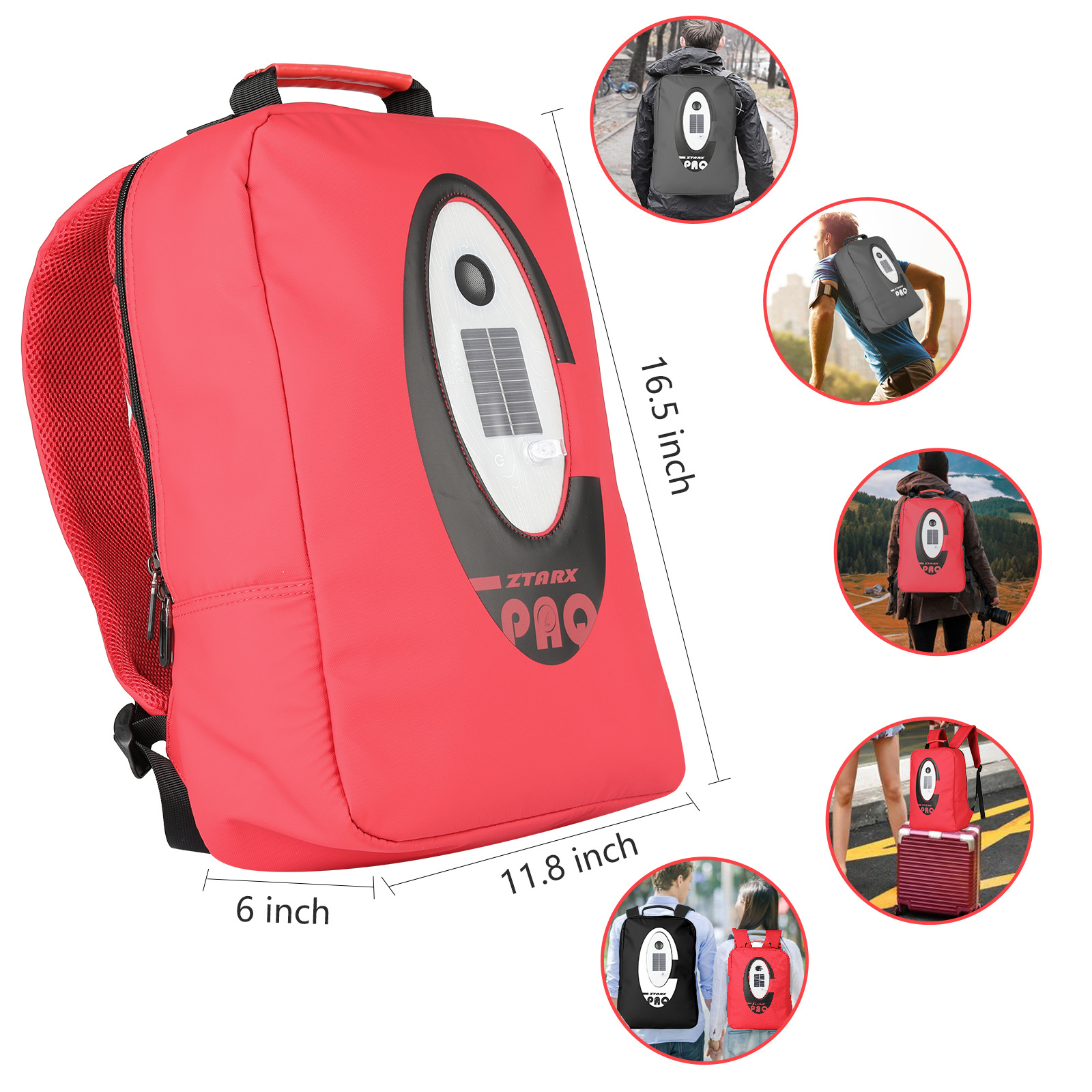 户外太阳能音响包 户外太阳能野餐包 双肩防水太阳能冰包