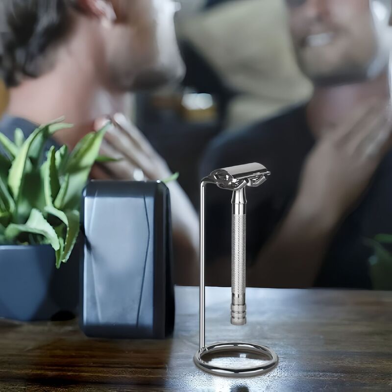 クロスボーダー専用ステンレス鋼カミソリホルダーカミソリ収納ラック手動カミソリラック男性卸売|undefined