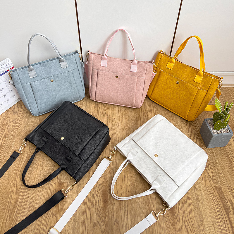 Bolsas de mano de mujer ligeras 2024 nuevas bolsas de compras de gran capacidad Ladeis bolsos de hombro mochila