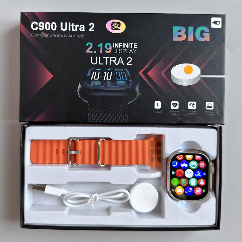 華強北s9ultraスマートウォッチセルラー版、スマートアイランド搭載、Alipay、NFC、Bluetooth通話機能付きスポーツウォッチ|undefined