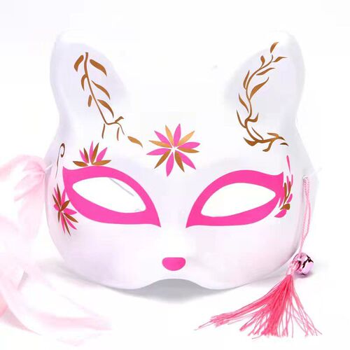 Manufacturer half-face cat fox mask Japanese-style fox fairy mask street stall scenic fox mask Year of the Tiger mask