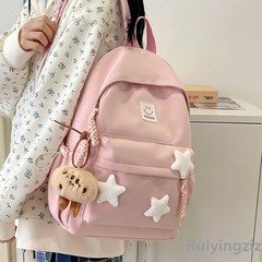 韓国のカバンの女子中学生のかわいい星の大学生の旅行のリュックサックは簡単に合わせて高校生のランドセルの潮になります。