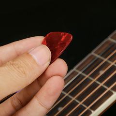 Guitar Picks Wood Guitar Electric Guitar Ukulele Picks Universal Celuloid Picks Durable and Resilient Thin Model