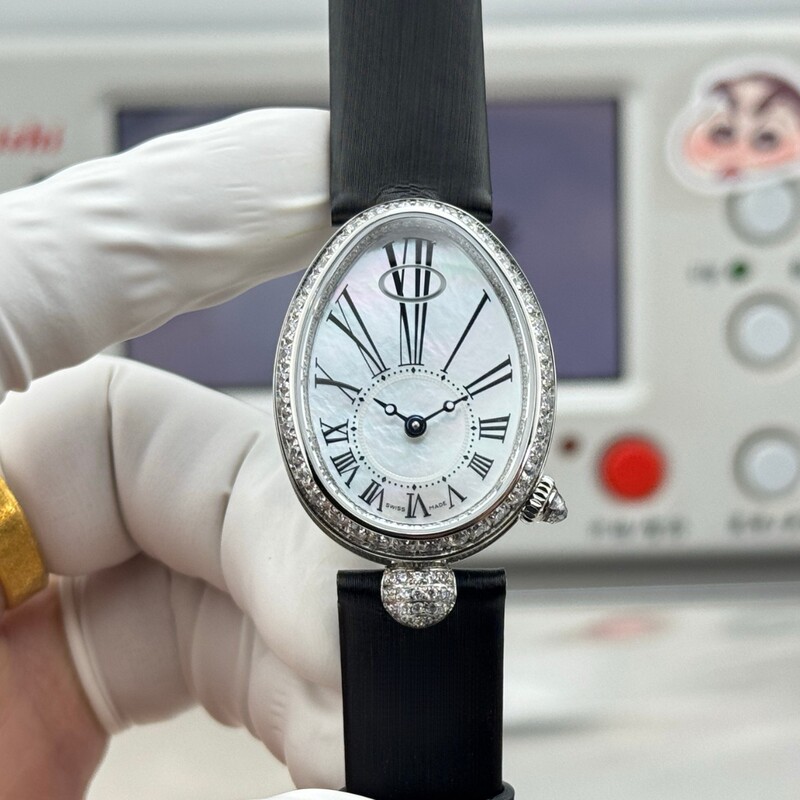Naples Queen women's watch, oval-shaped, fully automatic mechanical watch, pebble-patterned mother-of-pearl mechanical watch for women Naples Queen women's watch, oval-shaped, fully automatic mechanical watch, pebble-patterned mother-of-pearl mechanical watch for women