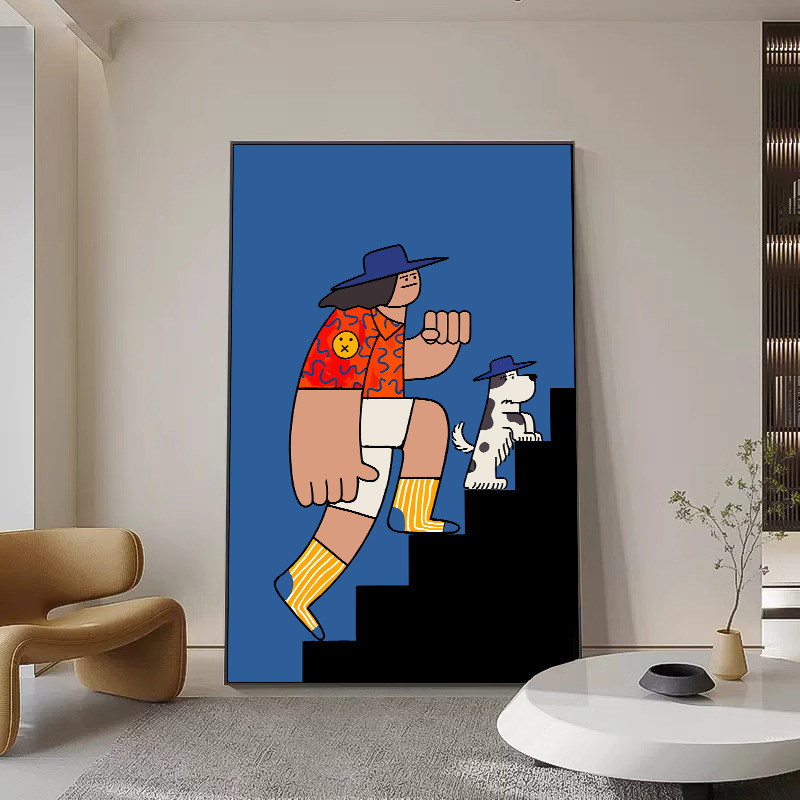 Pop Style Living Room Decorative Painting Modern Light Luxury Bedroom Dining Room Hanging Painting Niche Art Abstract Sofa Background Wall Painting