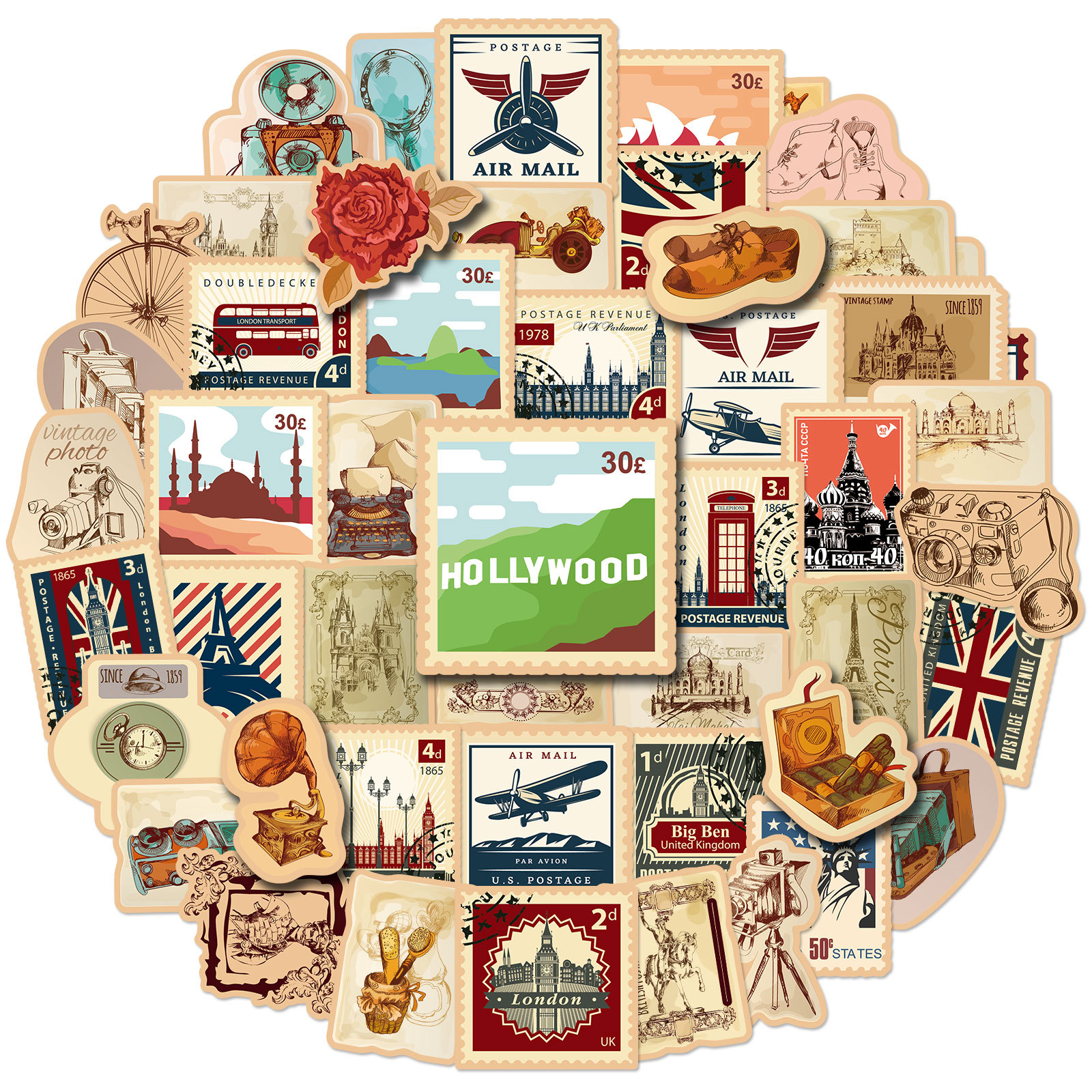 Stamp Material Stickers collection image