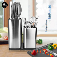 收納刀架桶不鏽鋼刀架可瀝水刀具置物架大小菜刀座廚房用品收納架