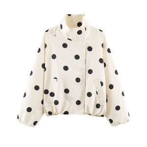 AYM039476 Polka Dot Jacket Casual Loose Fit Aoyema wholesale