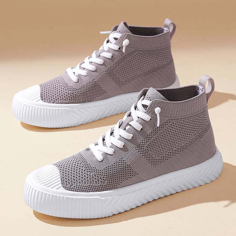 2025 Men's Shoes Lightweight Fly-Knit Breathable Casual Sports Running Shoes Mesh Comfortable Shoes Trendy Men's Breathable and Comfortable Shoes