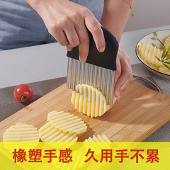 Water Ripple 430 Wave Blade Stainless Steel Wolf Tooth Potato Knife Potato Slicer Multi-purpose Department Store Knife Wholesale
