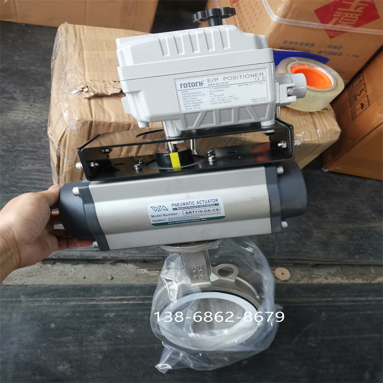 VAA气缸ART110-DA-CS蝶阀ROTORK阀门定位器YT-1000RSN532S00