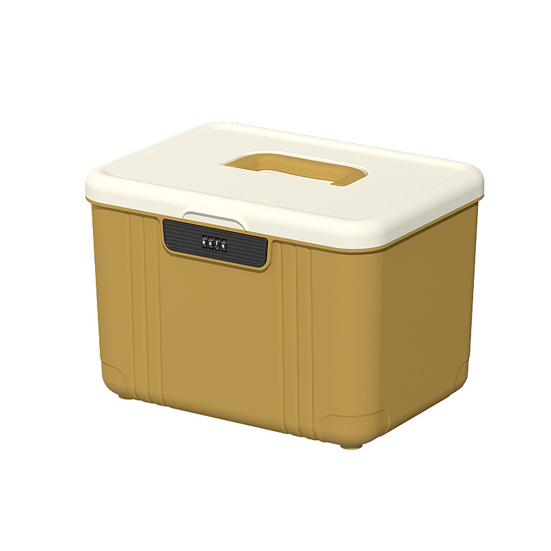 Cross-Border Password Lock Box with Lock, Storage Box for Office Desk, Valuables Organizer, Storage Box, Small Password Lock Box