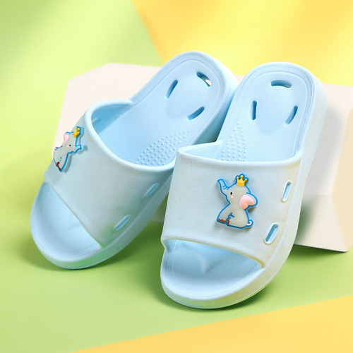 儿童凉拖鞋夏男女童室内防滑居家用浴室拖中小童可爱卡通夜光拖鞋