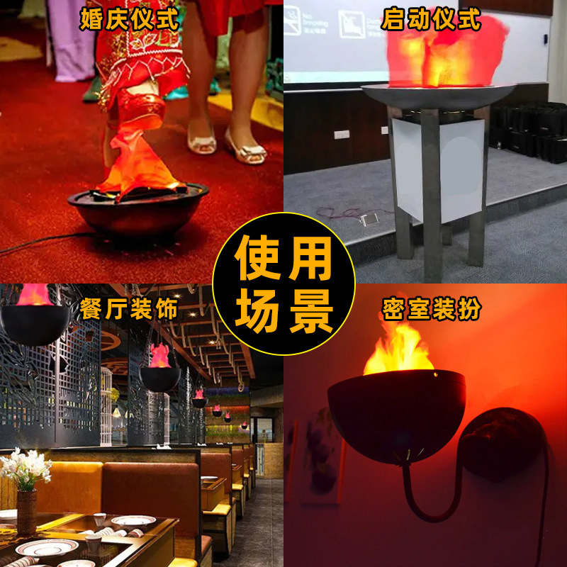 ハロウィーンシミュレーション火炎ランプ電子ストーブレトロ装飾品お化け屋敷ウェディングキャンプファイヤー道具電子火鉢ランプ|undefined