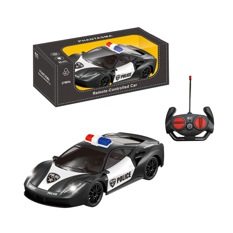 Coche de policía negro (sin batería)