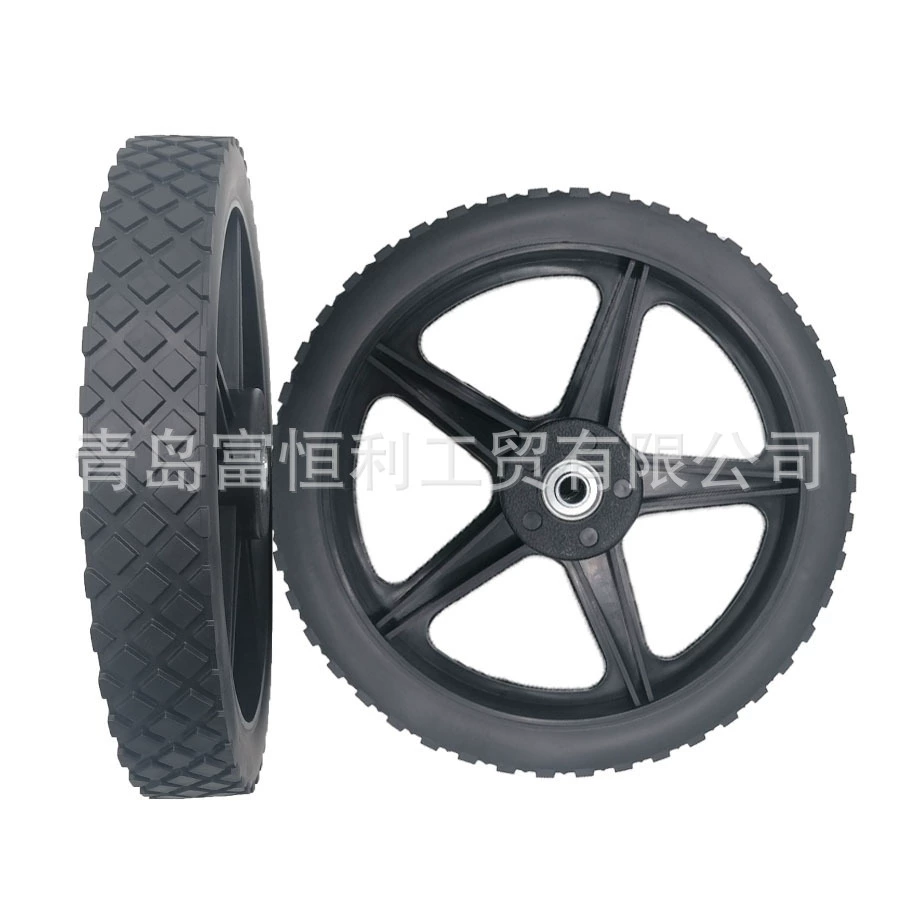 Прямые поставки с завода: колесо из ПВХ 12inch с резиновым покрытием для уборочных машин, самокатов, универсальное колесо, цельнолитая шина для мотоблока