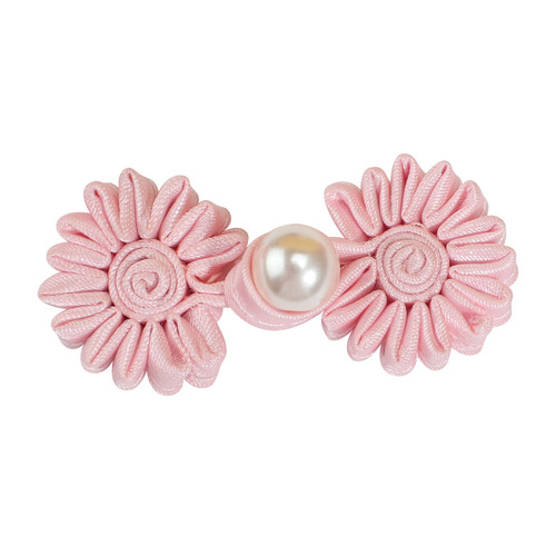 Pearl Sunflower Cheongsam Plate Buttons Literary Retro Chinese Buttons Tang Suit Hanfu Chinese Style Buttons Handmade Cloth Buttons