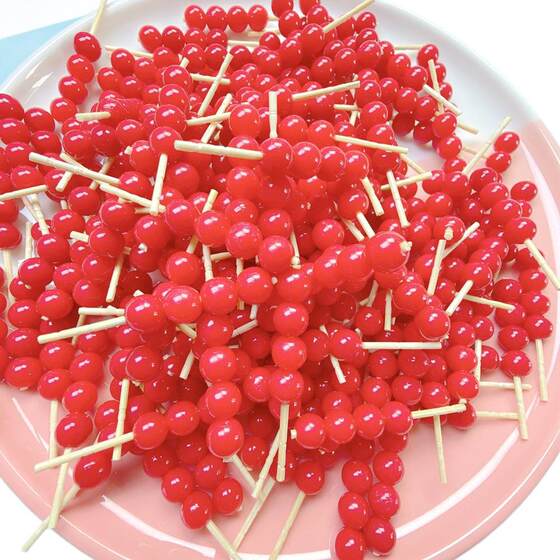 Imitation Food Play Sugar-Coated Berry Handmade DIY Cream Gel Mobile Phone Shell Play Home Micro Landscape Resin Accessories Batch