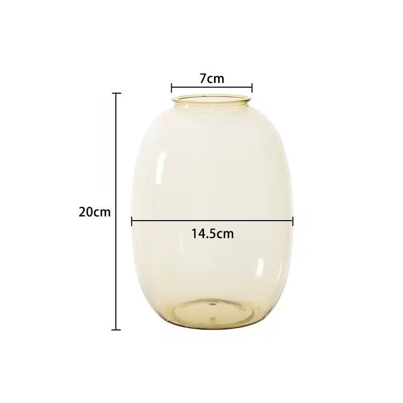 Botella de agua acrílica lirio rico bambú recipiente transparente imitación de vidrio maceta ornamentos de plantas hidropónicas