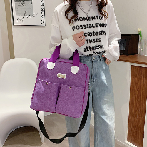 Cute Foldable Cartoon Short-distance Travel Bag Cover Trolley Duffel Bag Shoulder Gym Bag Women’s Sports Bag Women’s Trendy