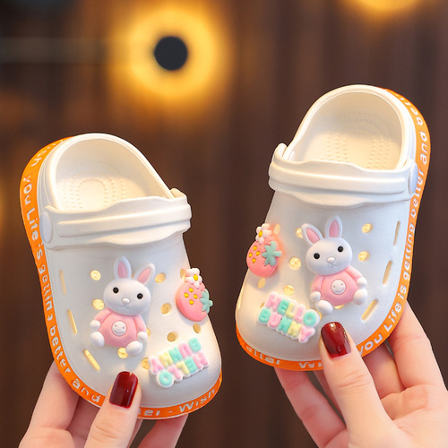 Children's slippers, summer girls, cute soft-soled non-slip children's slippers, children's infants, baby hole-in-the-wall shoes for boys