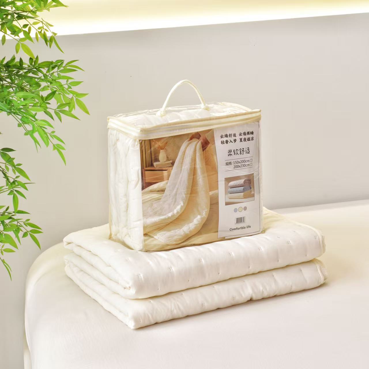 Transfronterizos para la colcha de verano de algodón lavado, colcha de verano de ultrasonido, colcha de aire acondicionado de comercio exterior japonés y coreano, colcha delgada de color sólido