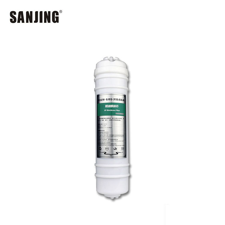 Elemento de filtro de membrana de ultrafiltración de conexión rápida de Corea Venta al por mayor membrana de ultrafiltración hueca UF integrada sin aguas residuales de 10 pulgadas