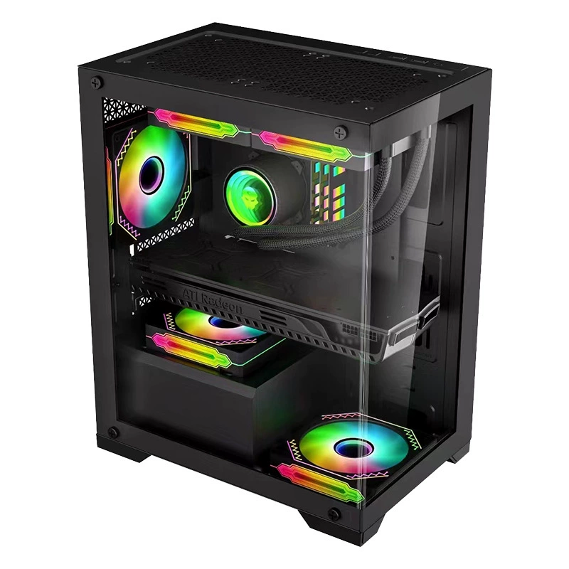 Мини-корпус для настольного ПК Prism, компактный игровой корпус с боковым видом на море, корпус с 240 мм водяным охлаждением