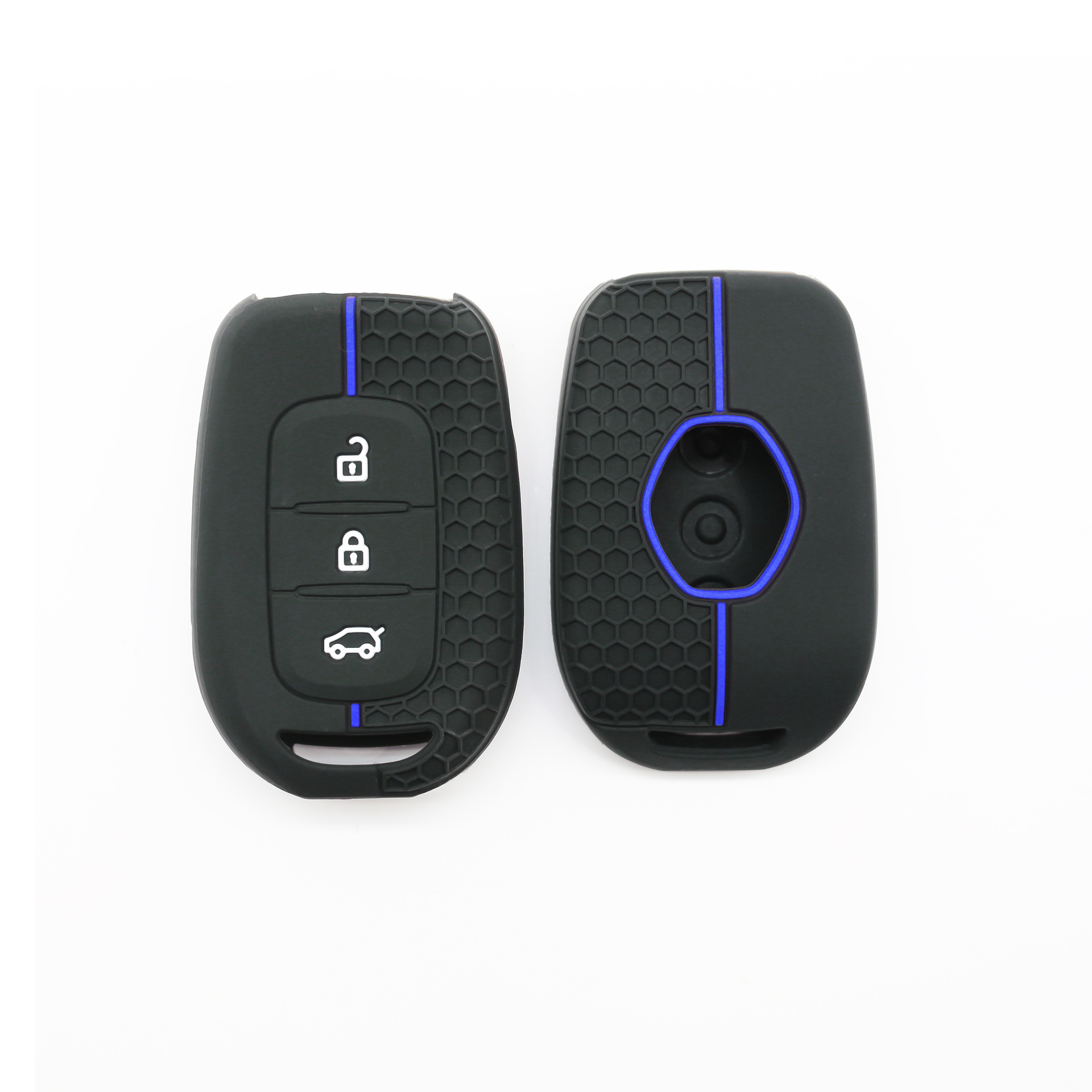 Cross-border applicable Renault Coreau Folding 3-key Hollow Silicone Key Case Corega Honeycomb Key Case