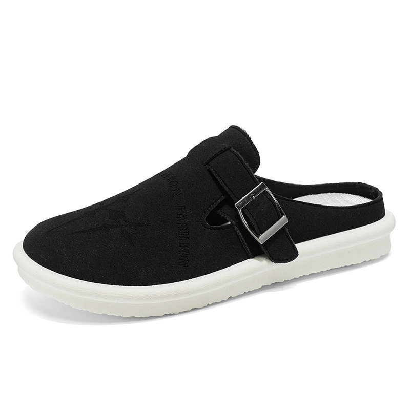 Dép sandal nam nửa gót không quai hậu, thoáng khí mùa hè, đế bằng nhẹ, size lớn 39–47 — BK 502m màu, BK 503m màu, BK 505m màu nâu, BK501 kaki