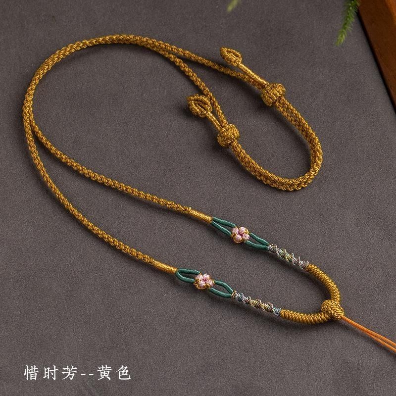 Hand-Woven Pendant Lanyard Adjustable Pendant Necklace Women's High-End Faded New Chinese Style Hand-Woven Pendant Lanyard Adjustable Pendant Necklace Women's High-End Faded New Chinese Style