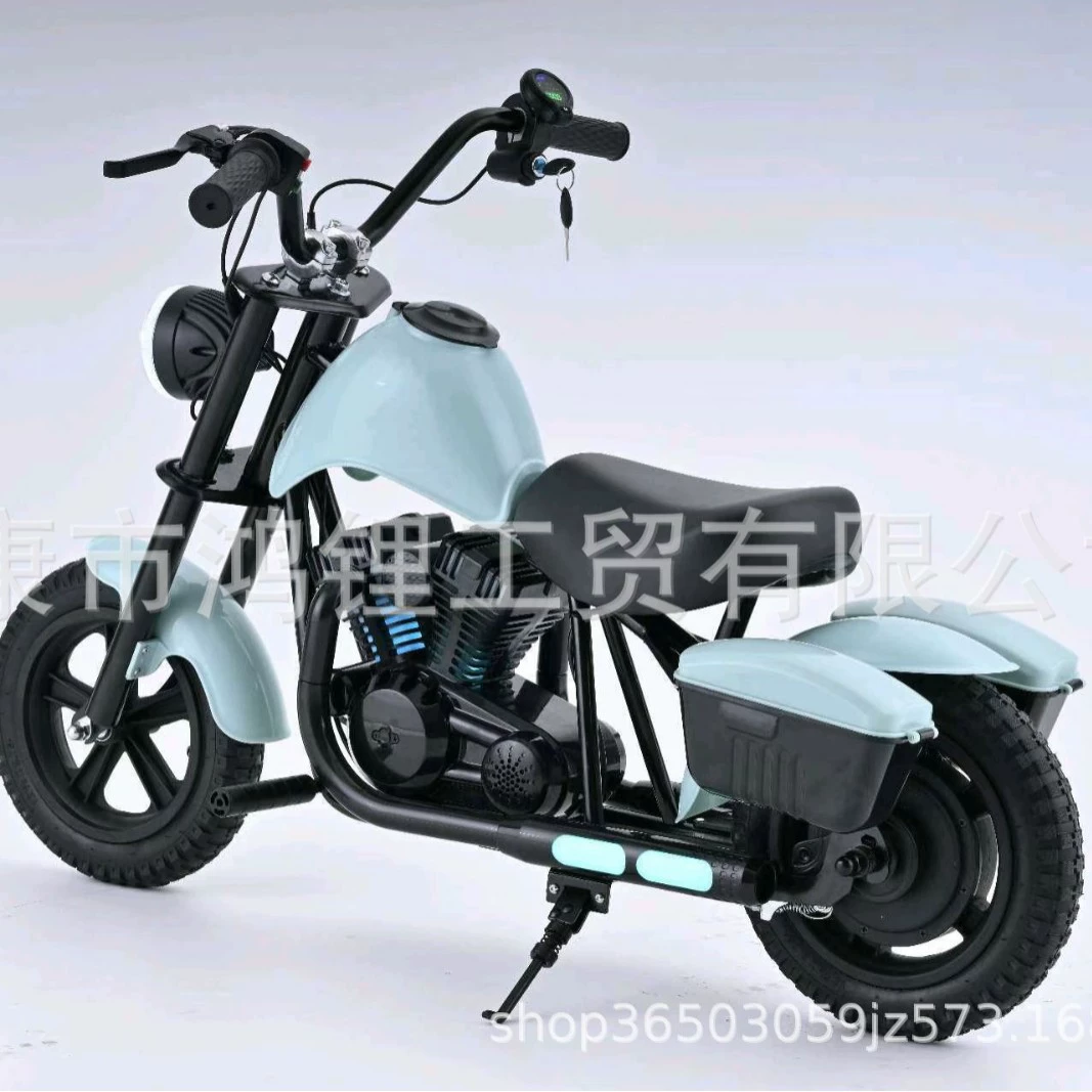 Детский электрический мотоцикл Harley для мальчиков и девочек 5-14 лет, двухколесный игрушечный автомобиль, улучшенная версия для бездорожья.