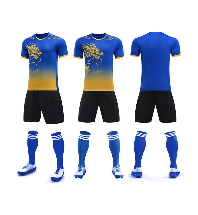 Trajes de fútbol trajes de entrenamiento con patrón de dragón mangas cortas 2025 nuevos trajes deportivos de carreras de barcos dragones