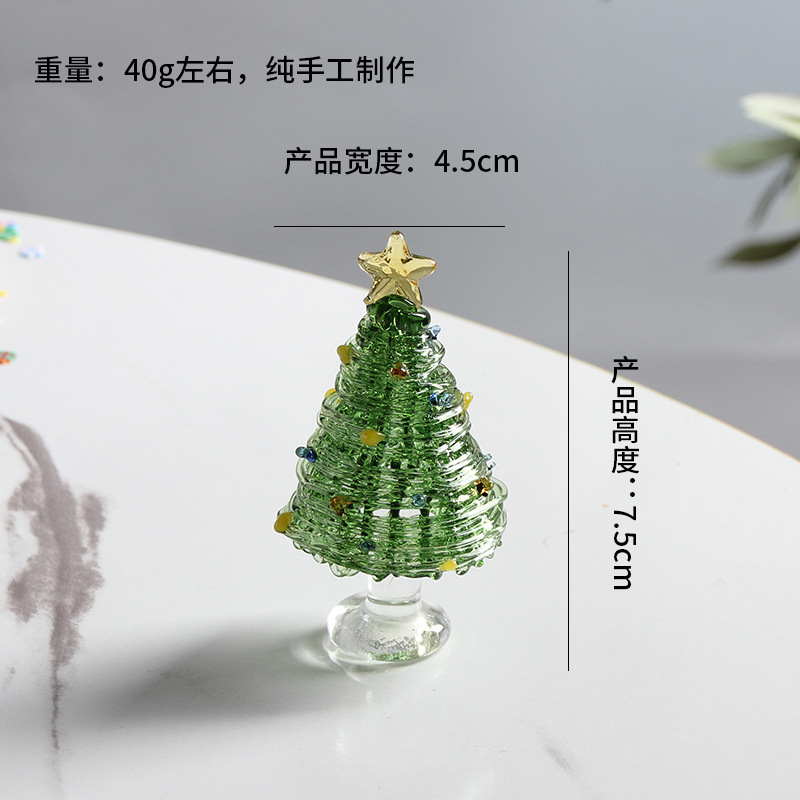 árbol de Navidad de seda verde-2