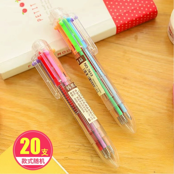 Ballpoint pen, 6 colors, 20 pieces