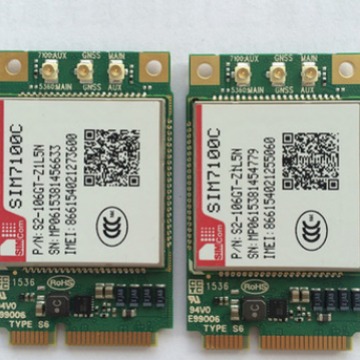 SIM7100C-PCIE 4G LTE模块 MINI-PCIE接口 五模 支持4G