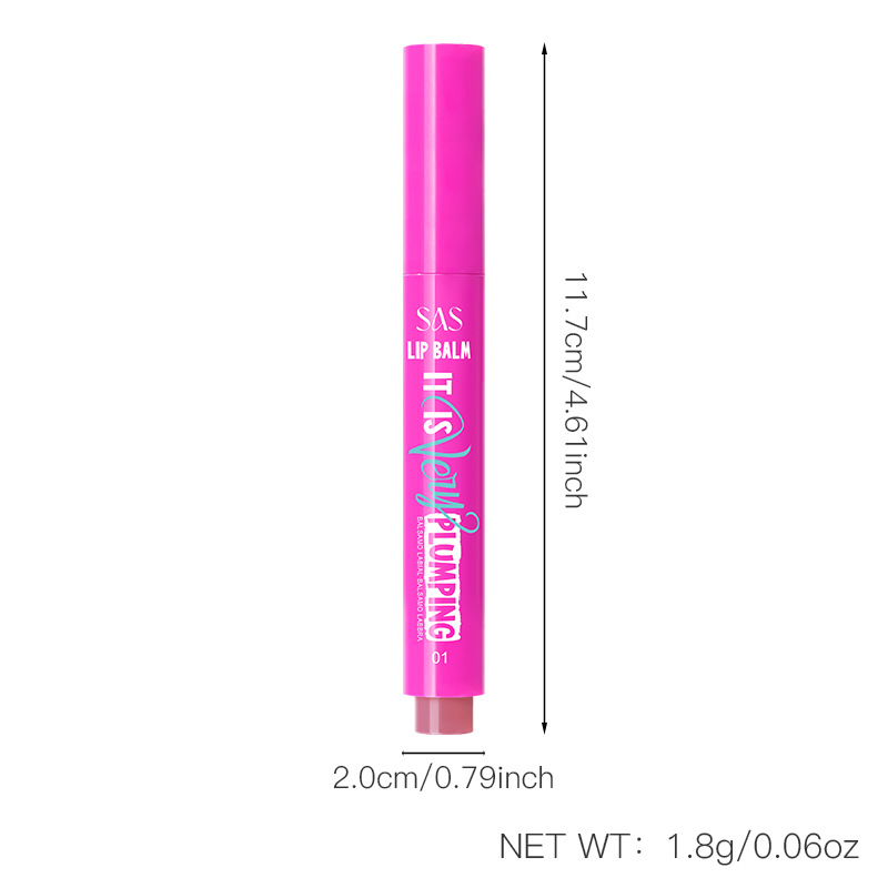 (caja de exhibición) SAS transfronterizo venta caliente doble cepillo de labios mate mate desnudo impermeable mate a largo plazo no taza de lápiz labial