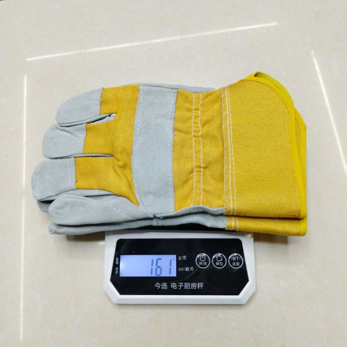 守安牛皮电焊手套防热劳保防烫牛皮焊工耐磨加长加厚防护