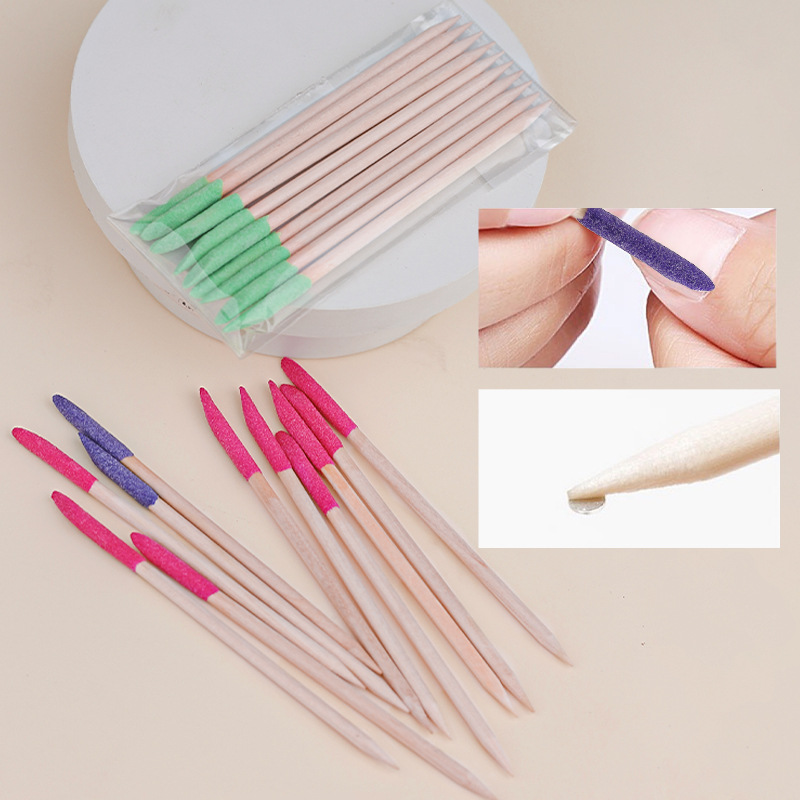 Nuevo transfronterizo de doble cabeza de color chorro de arena barra de madera naranja inclinada molino de corte limpio de la cara de las uñas punto herramientas de perforación de madera al por mayor