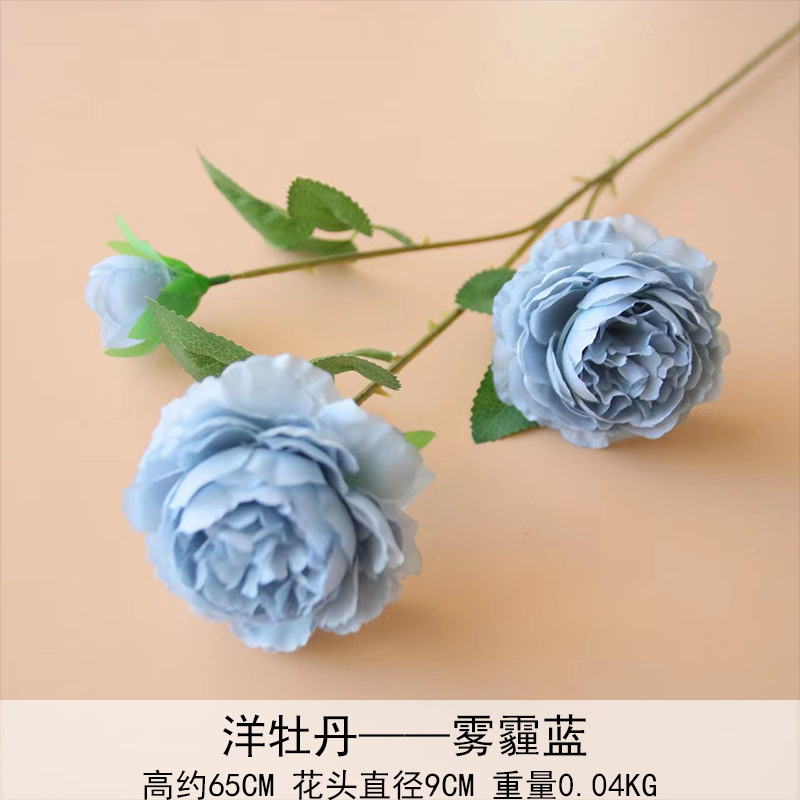 Peonía extranjera, rosa brasileña, boda, flor artificial, flor falsa, flor artificial, decoración del hogar, accesorios de vestir al por mayor