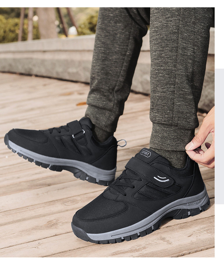 Giày đi bộ nữ chống trượt mũi tròn, đế cao 3 cm, phong cách thể thao casual — 1666 nam màu xanh, 1666 nam màu đen, 1666 nữ màu tím, 1666 nữ màu đen chi tiết 26