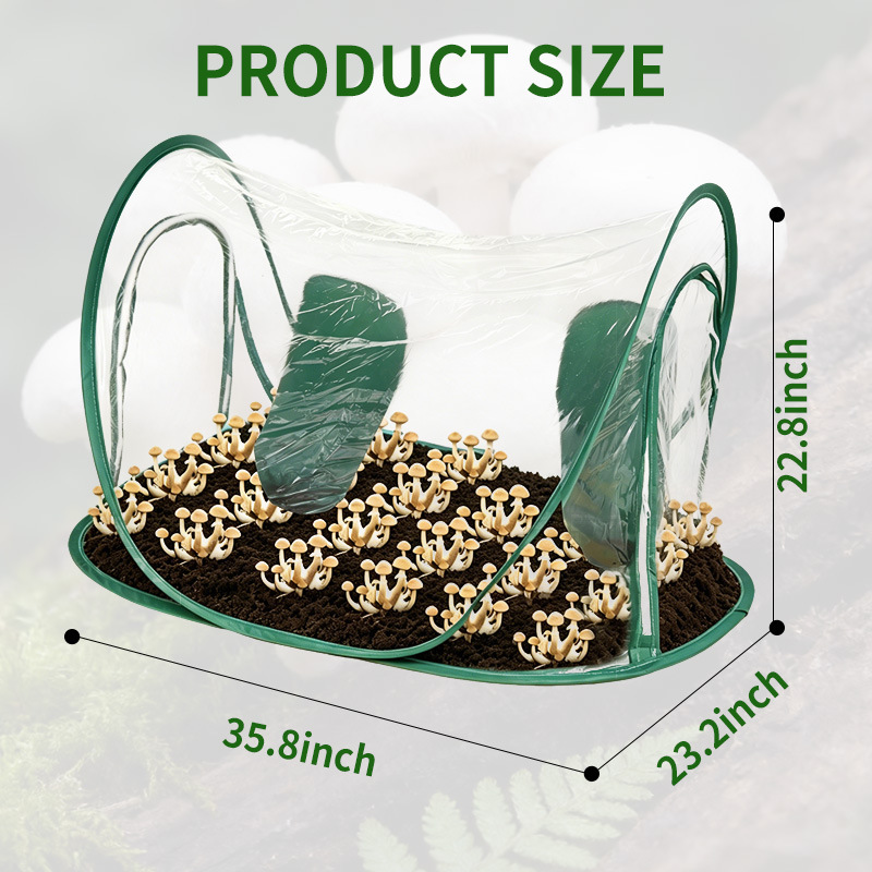 便携式真空箱真菌学可折叠式蘑菇种植套件蘑菇培育帐篷种植培育袋